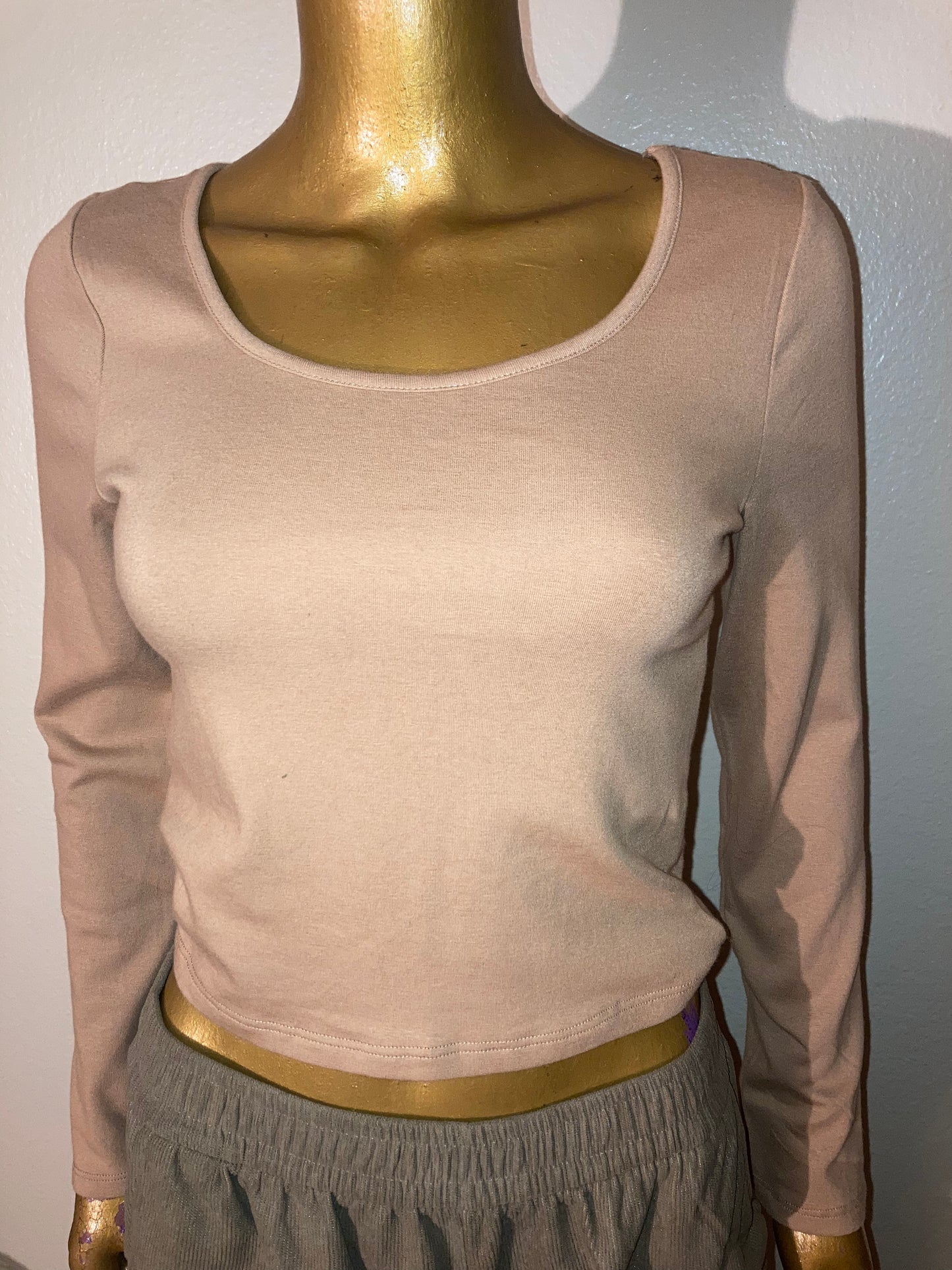 Long sleeve crop T-shirt