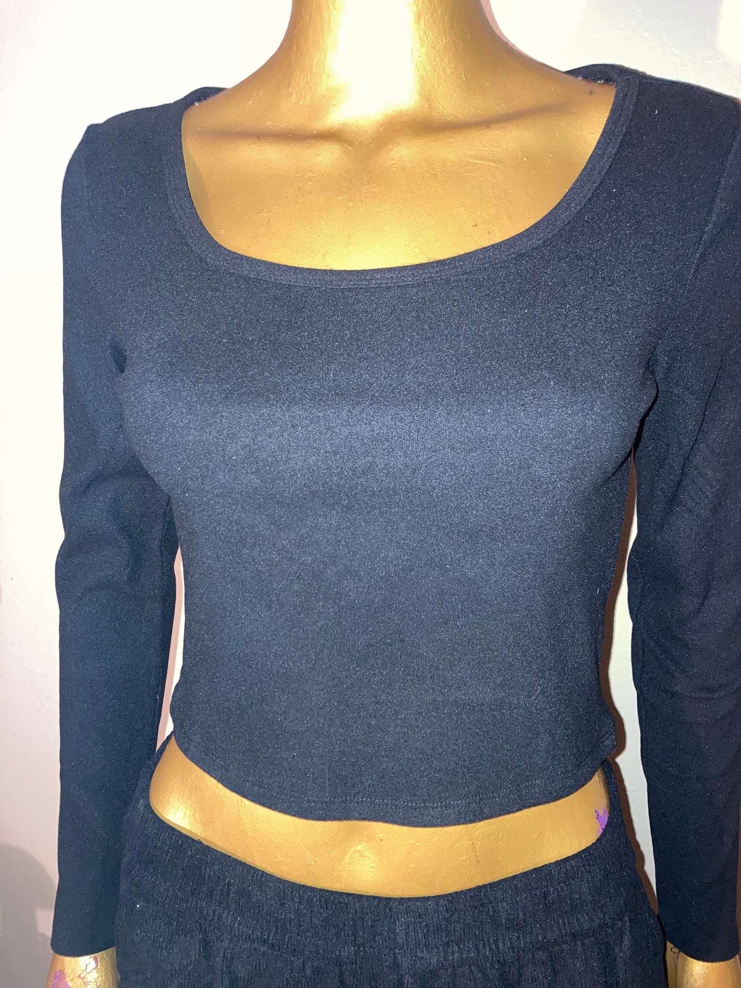 Long sleeve crop T-shirt