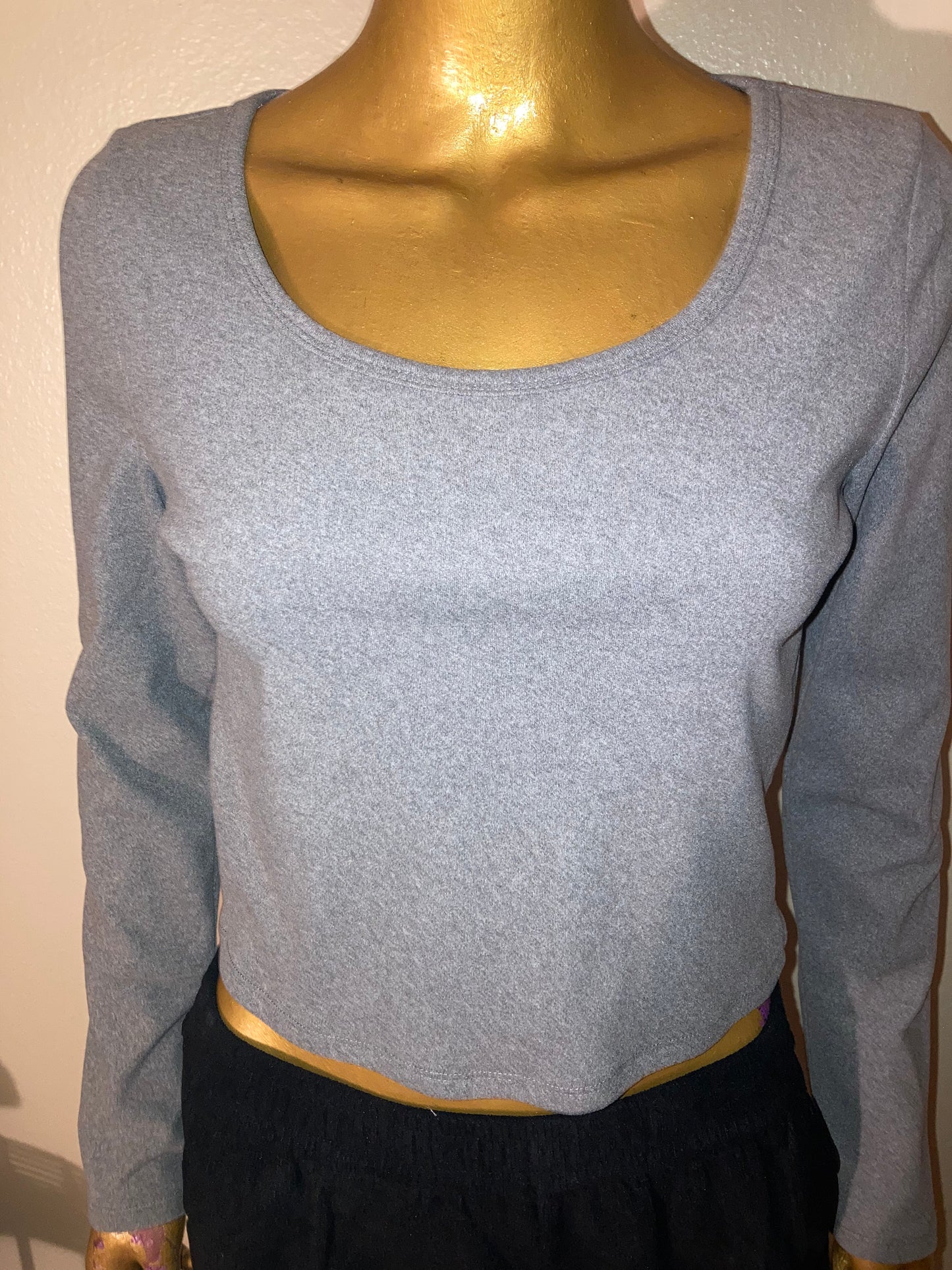 Long sleeve crop T-shirt