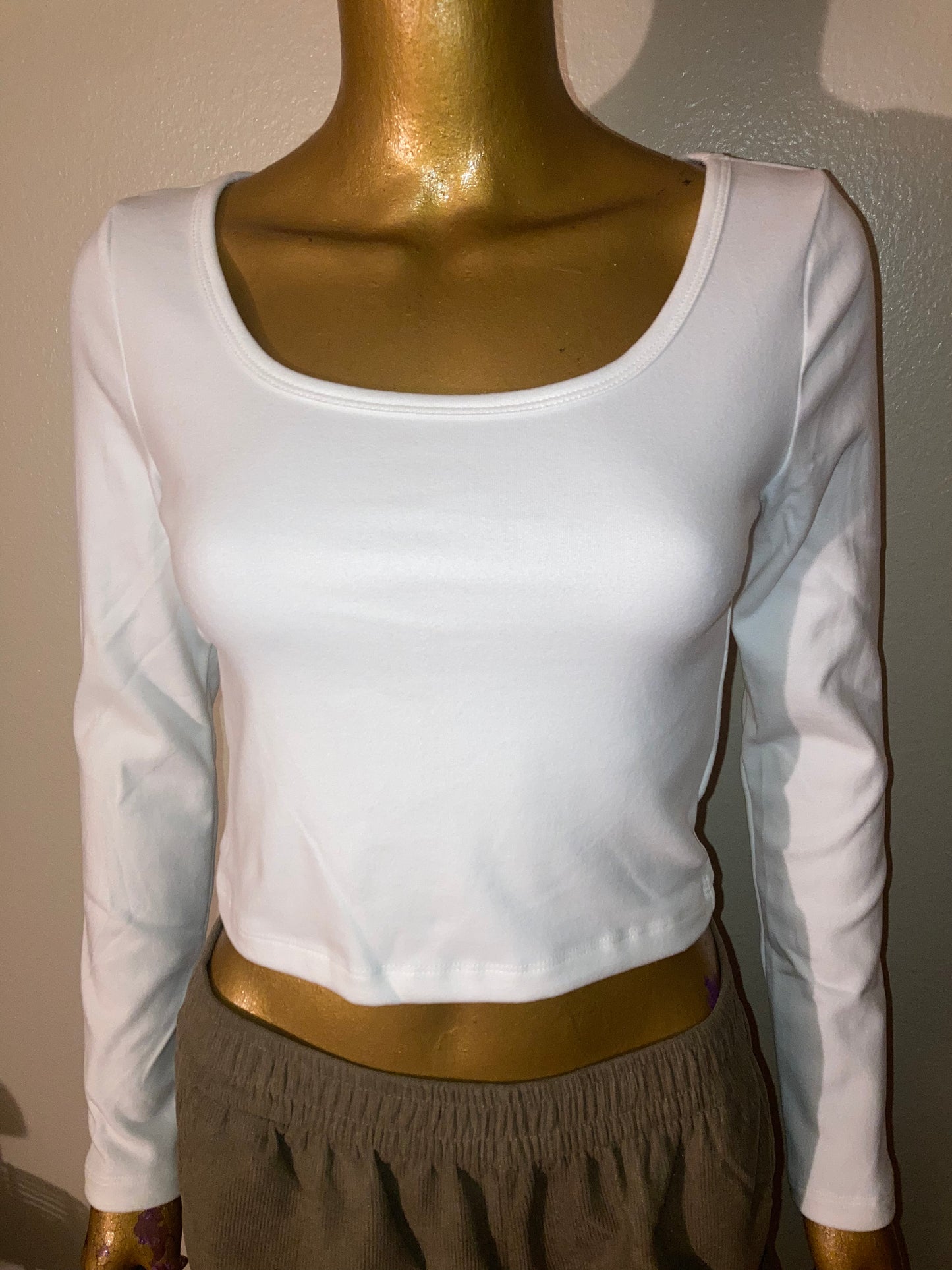 Long sleeve crop T-shirt